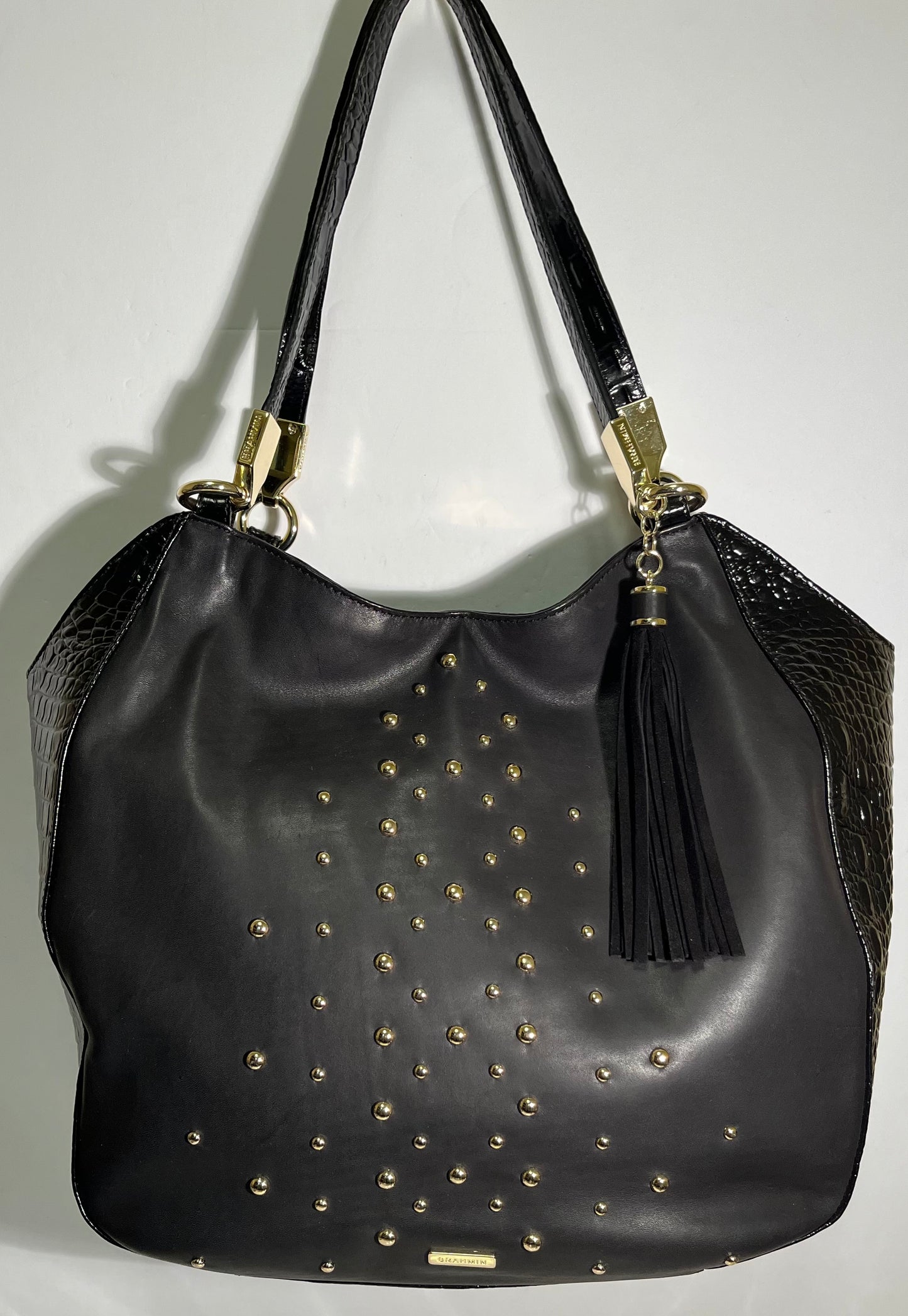 Brahmin Black Leather Handbag New