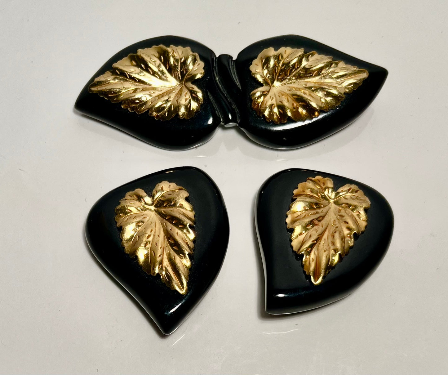Vintage Brooch & Shoe Clip Set