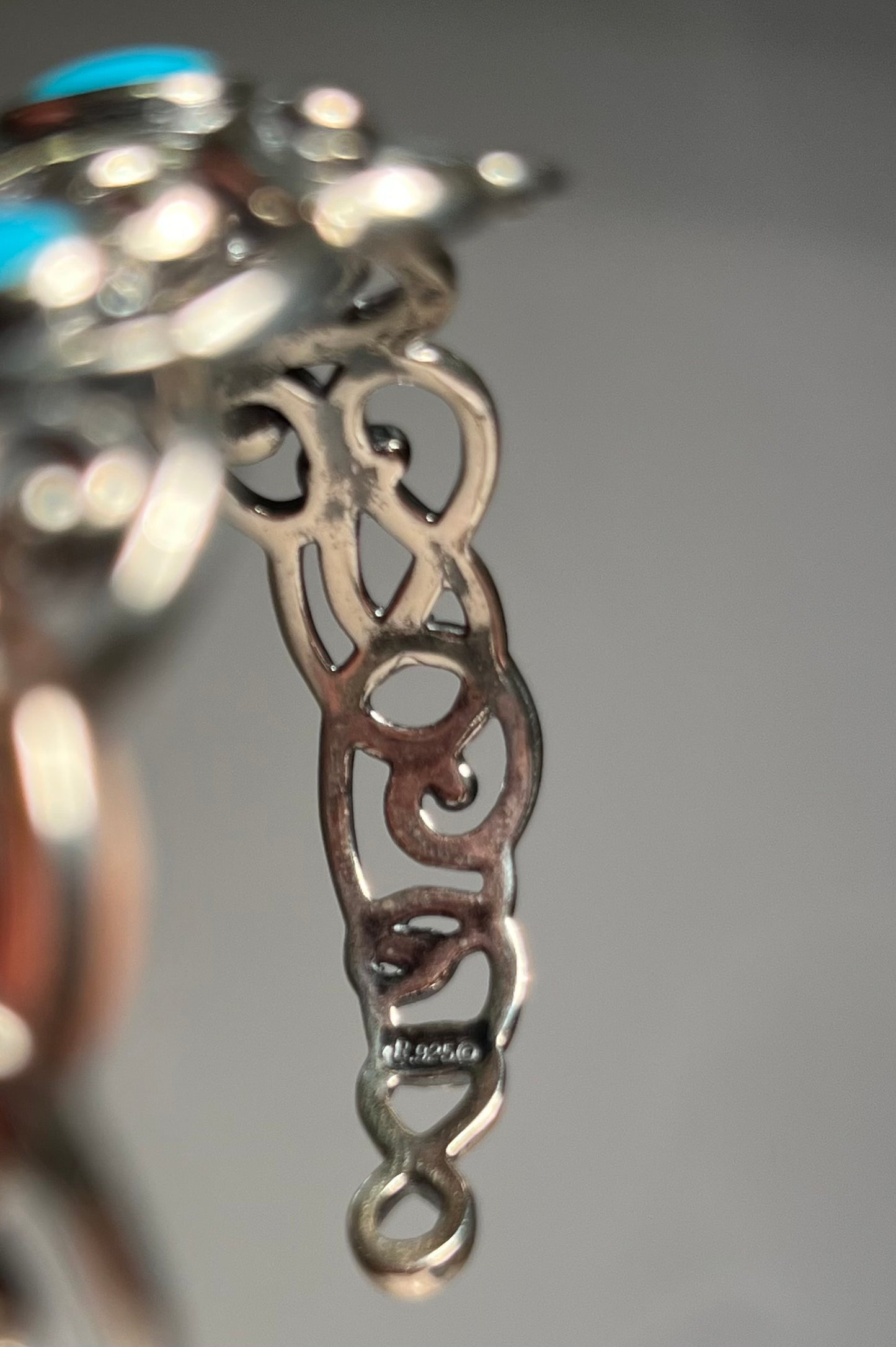 Sterling Silver Carolyn Pollack & Turquoise Cuff Bracelet