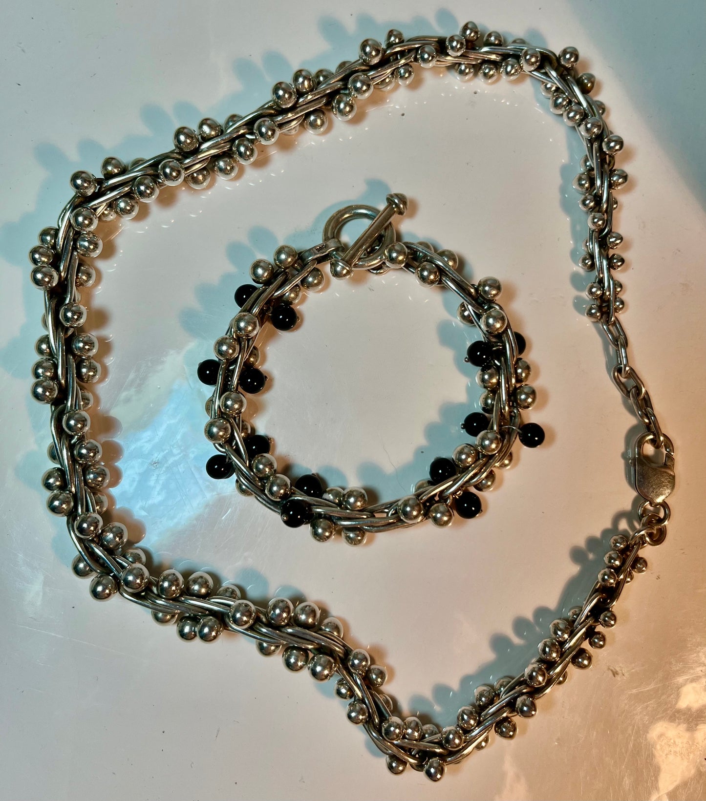 Sterling Silver Necklace & Bracelet