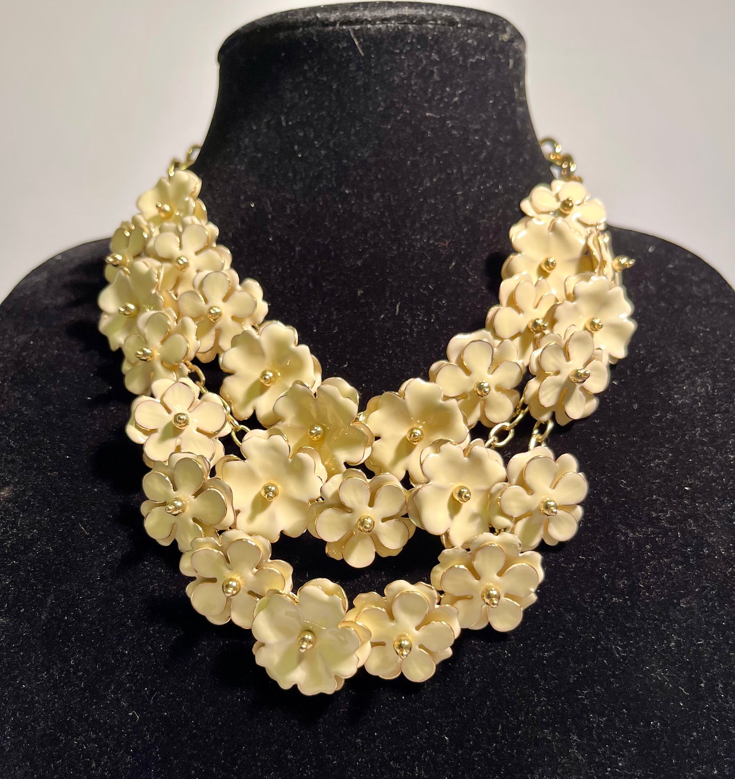 Enameled Floral Necklace