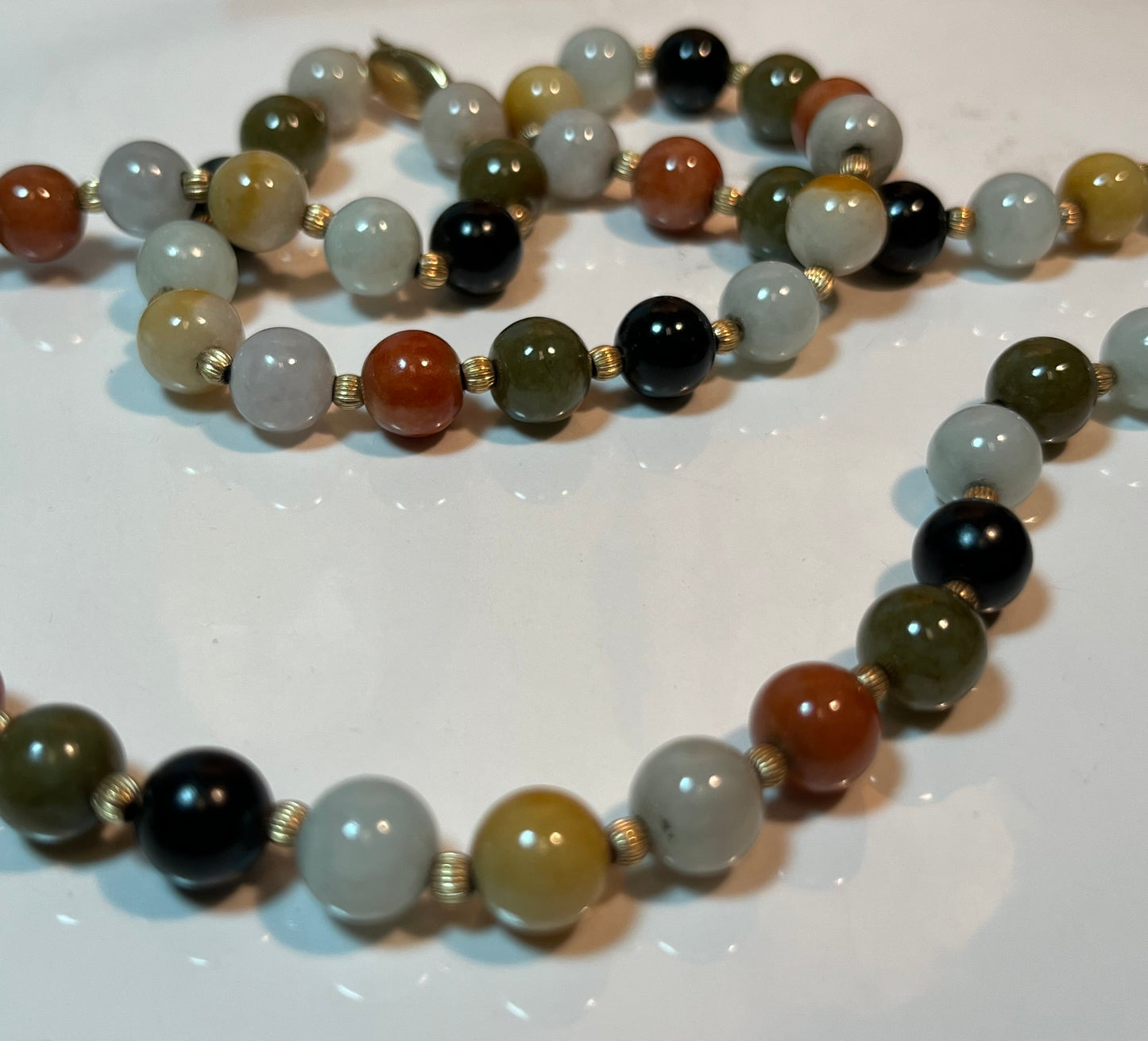 14K Gold & Bead Necklaces (3)