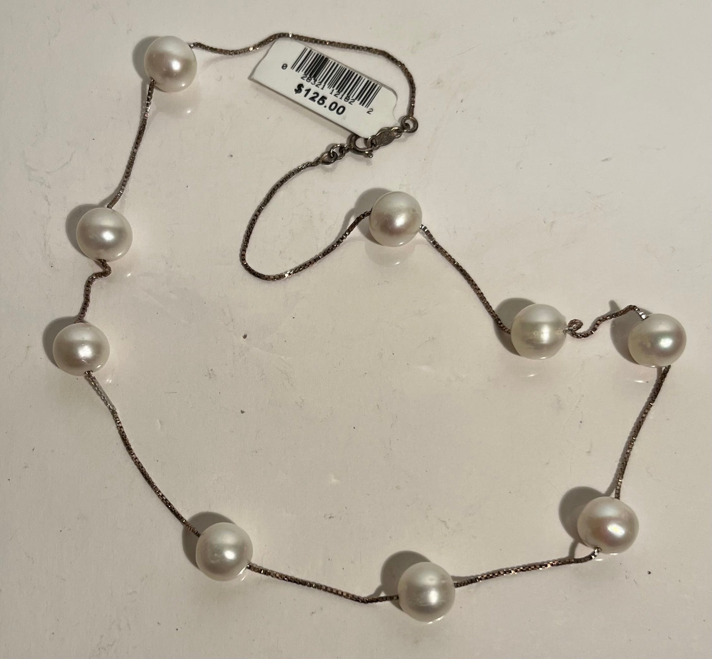 Sterling Silver Pearl Necklace