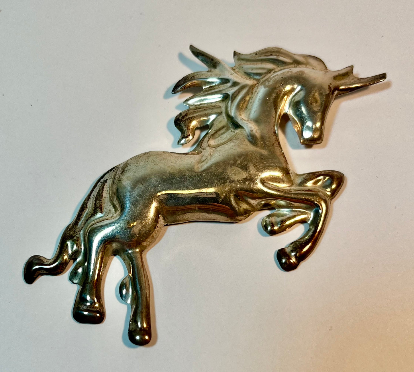 Sterling Silver Horse/Unicorn Brooch