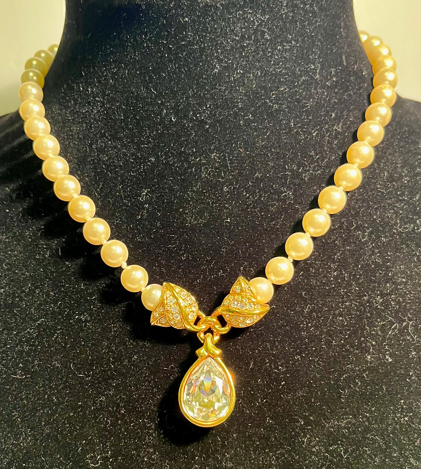 Swarovski Crystal & Pearl Necklace