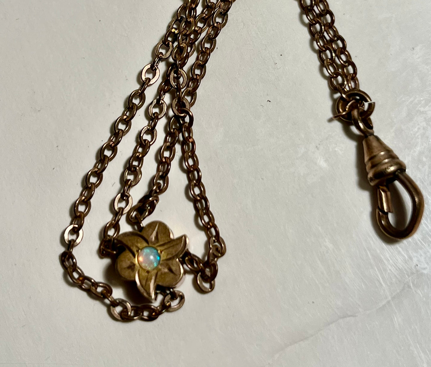 Two Antique Double Stand Pocket Watch Chains