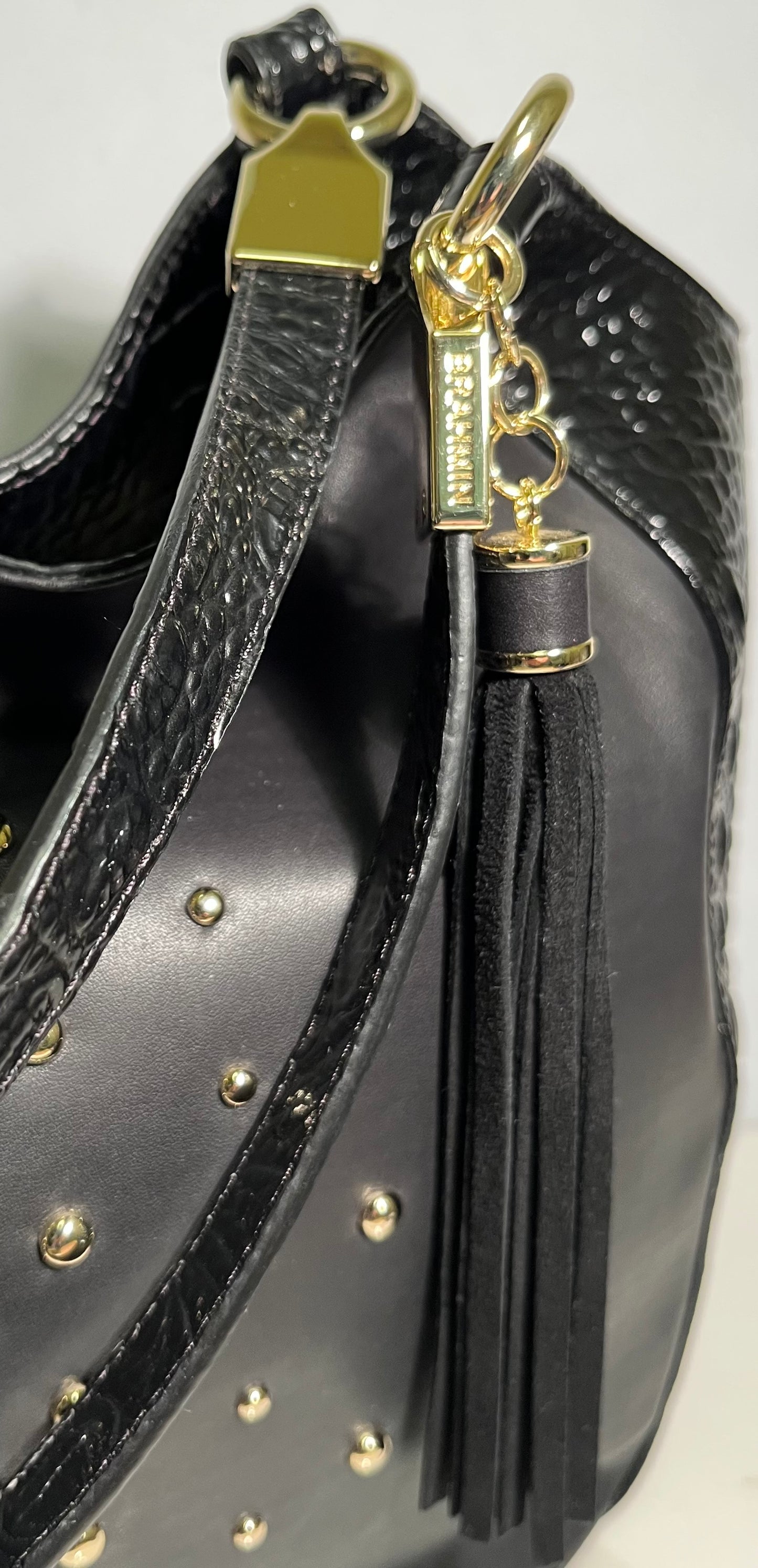 Brahmin Black Leather Handbag New