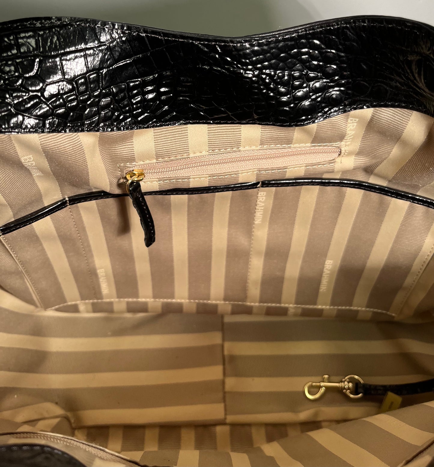 Brahmin Black Leather Handbag New