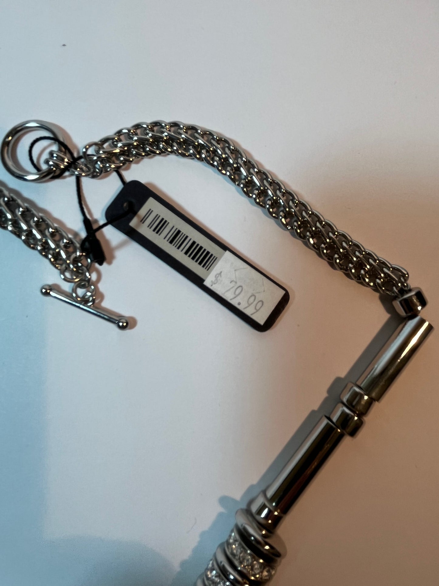 Two Tagged Rhinestone Necklaces