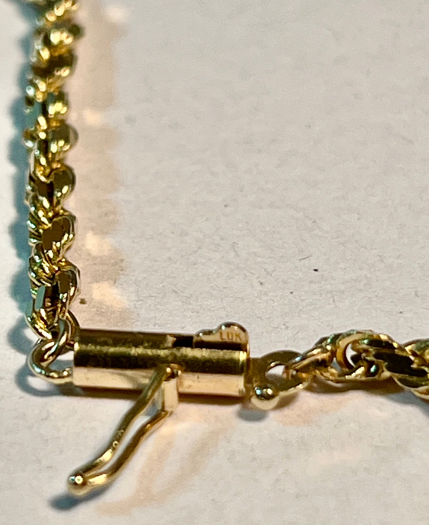 14K Gold Twisted Rope Chain Necklace