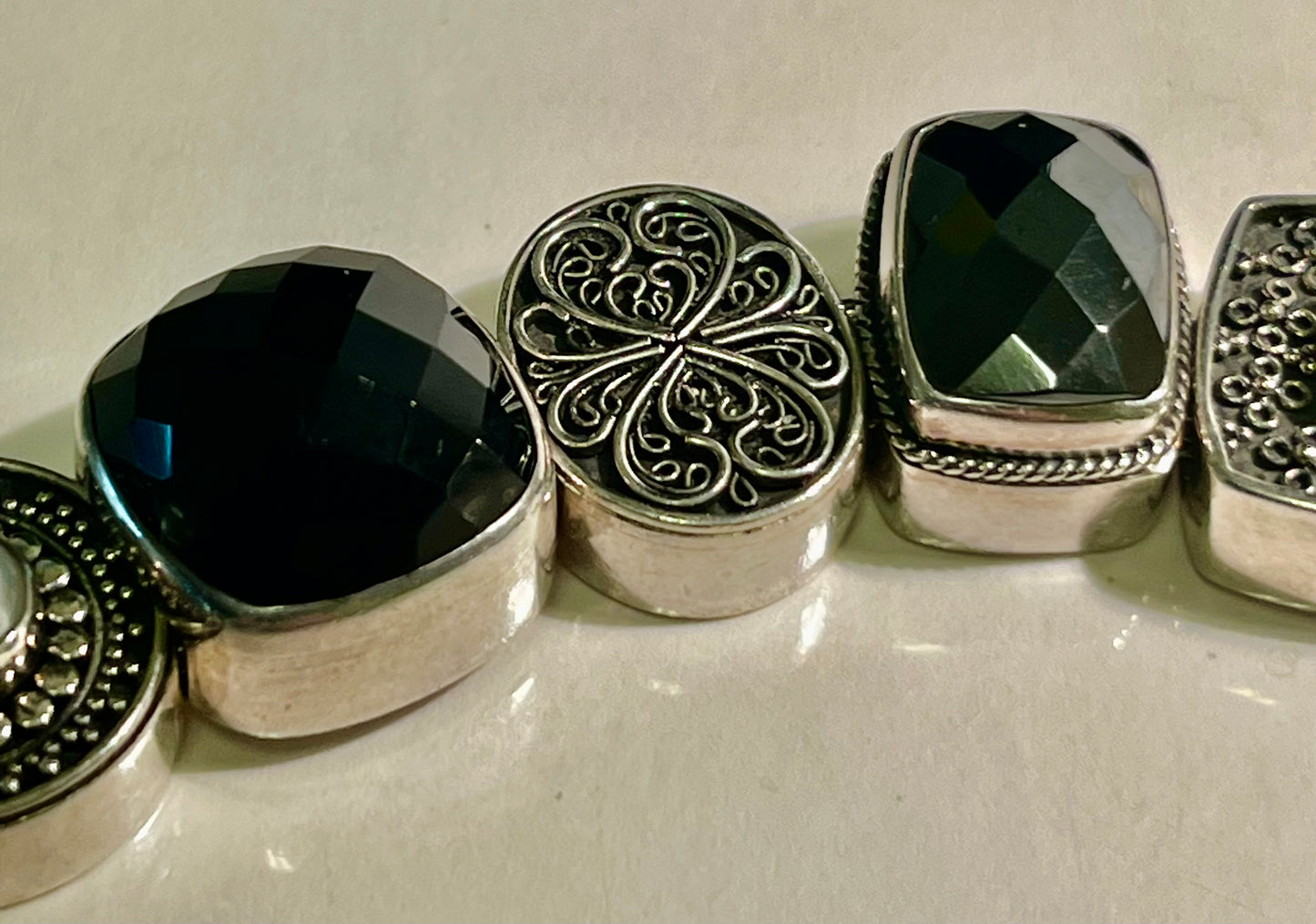 Lori Bonn Sterling Silver Slide Charm Bracelet