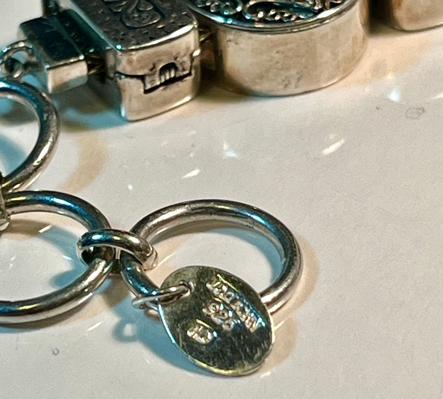 Lori Bonn Sterling Silver Slide Charm Bracelet
