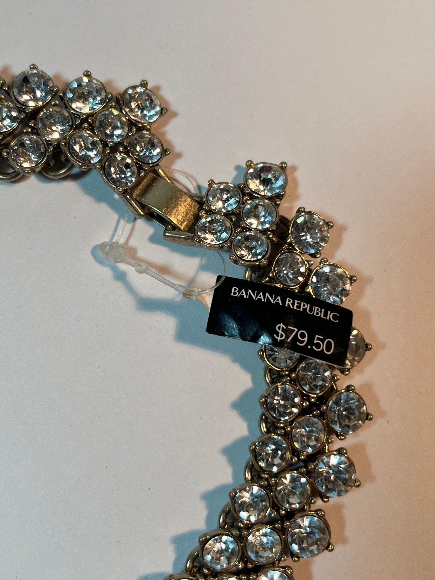 Two Tagged Rhinestone Necklaces