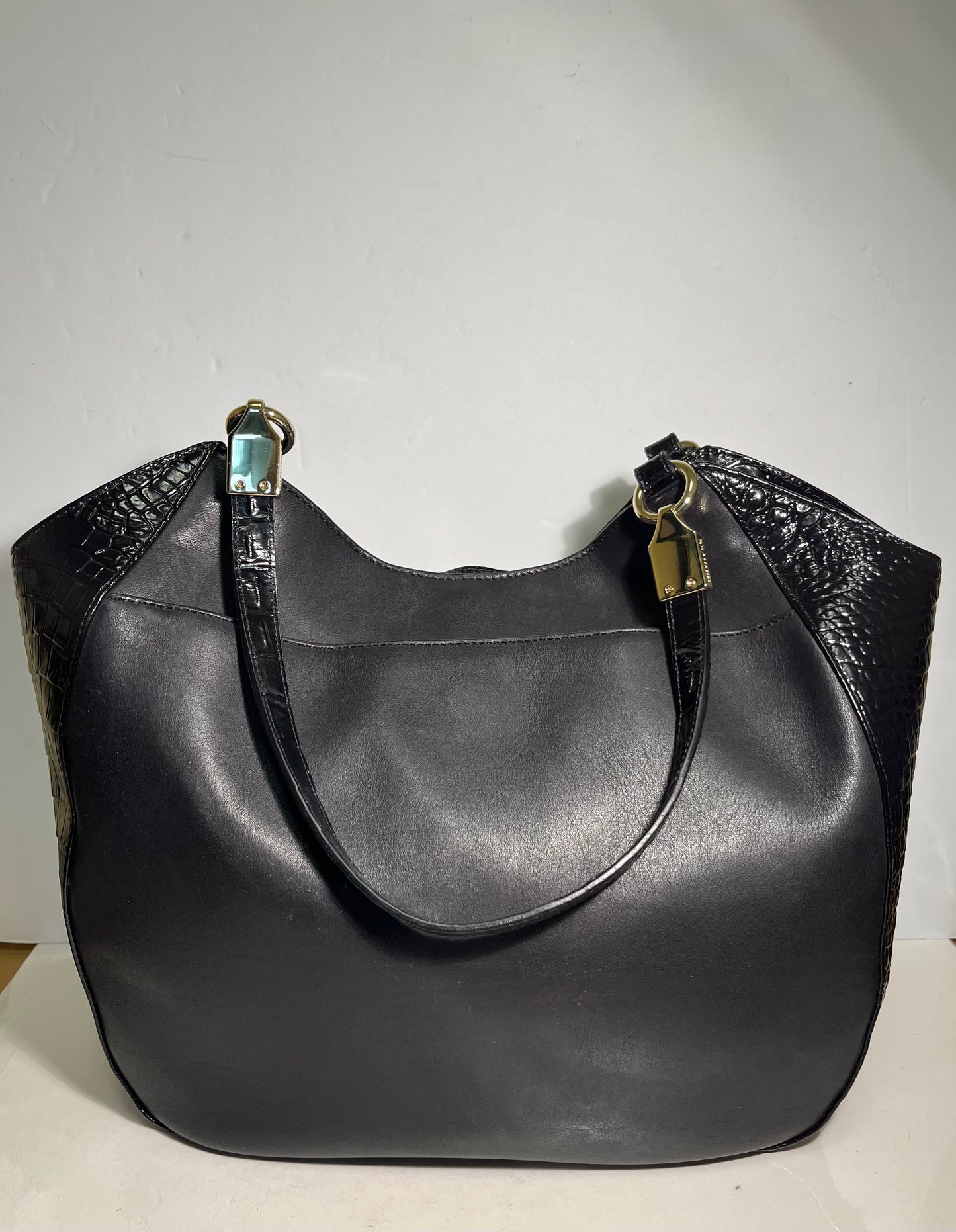 Brahmin Black Leather Handbag New