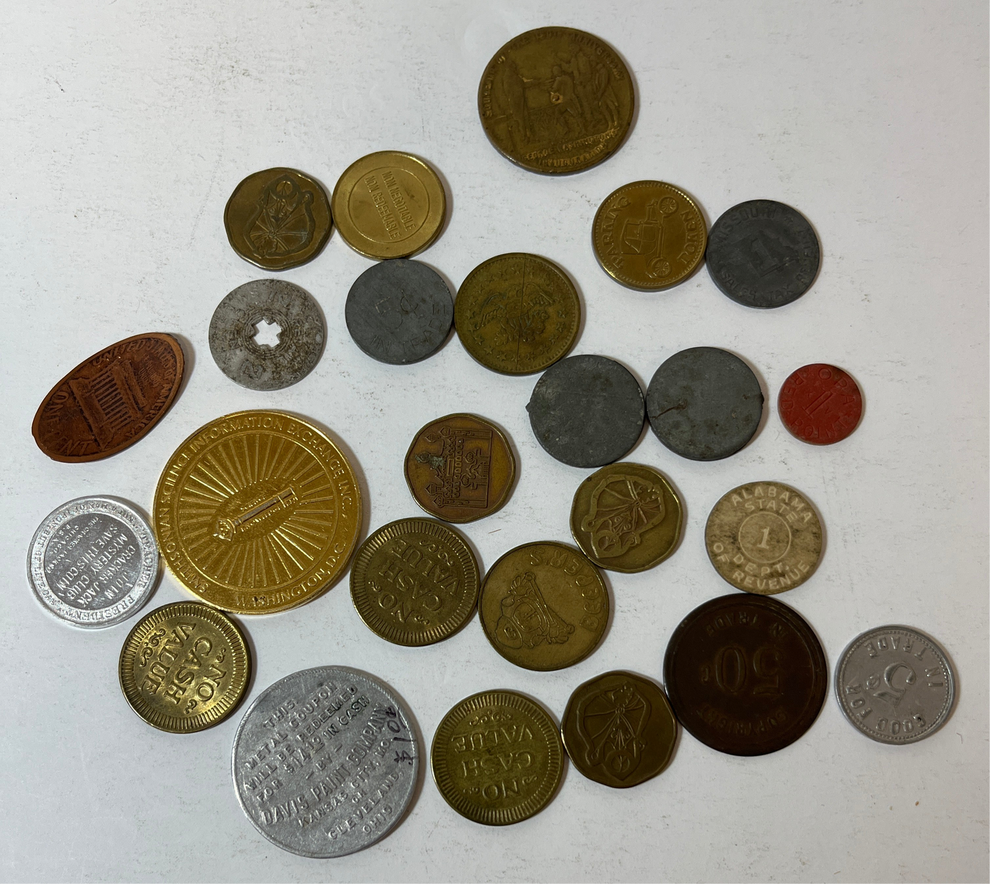 Collection of Vintage Tokens