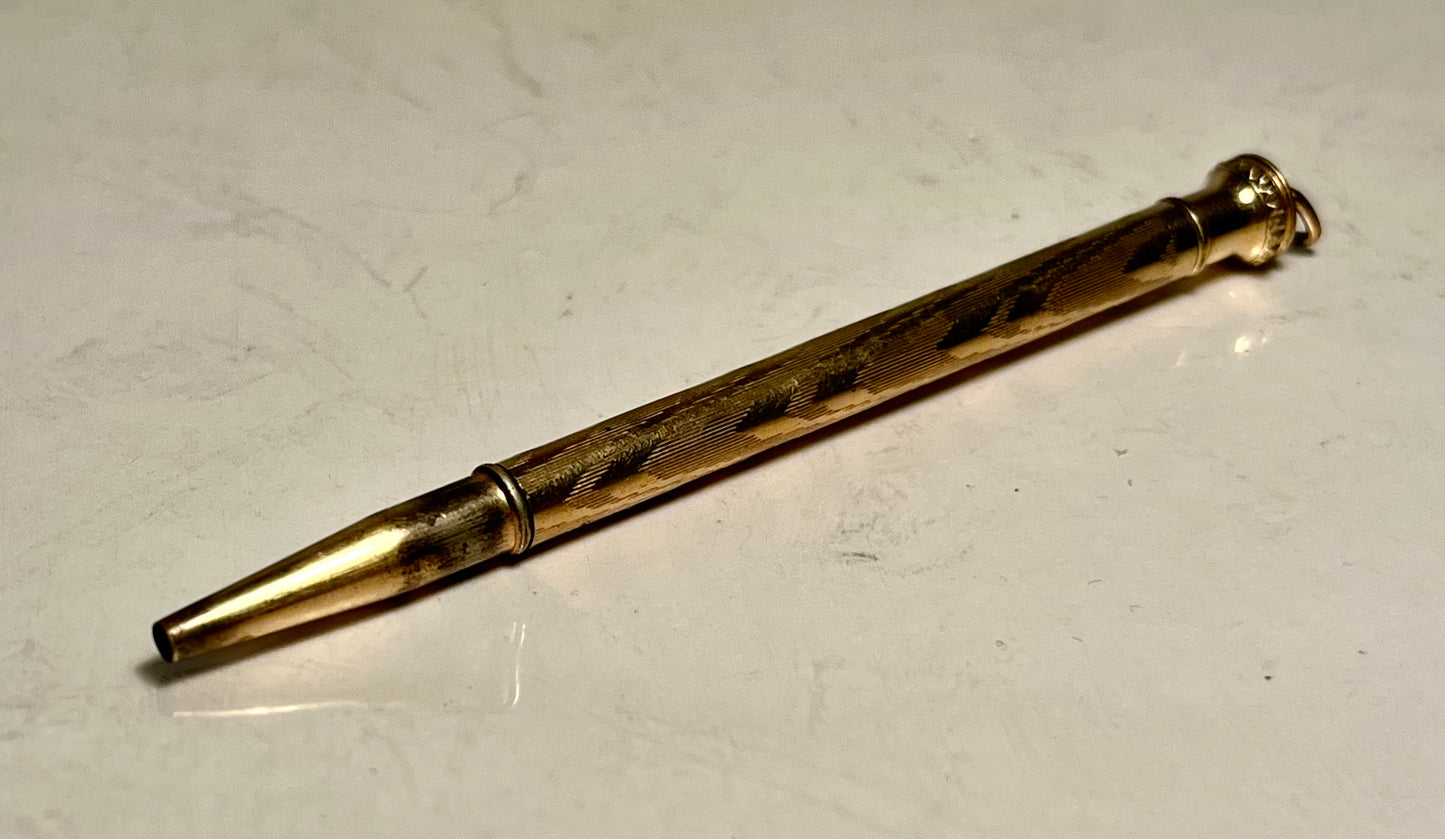 Victorian Refillable Pencil & Retractable Toothpick