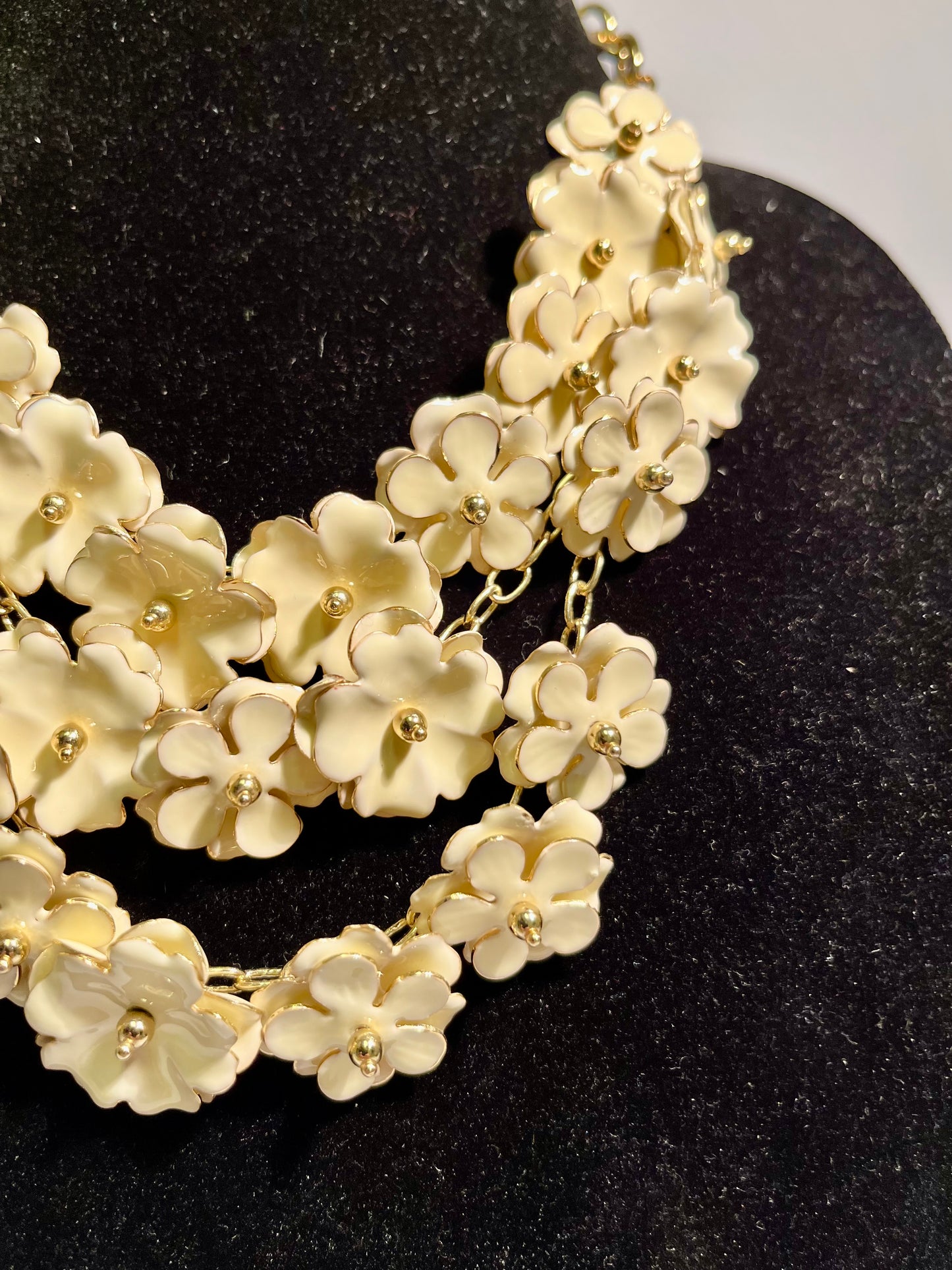 Enameled Floral Necklace