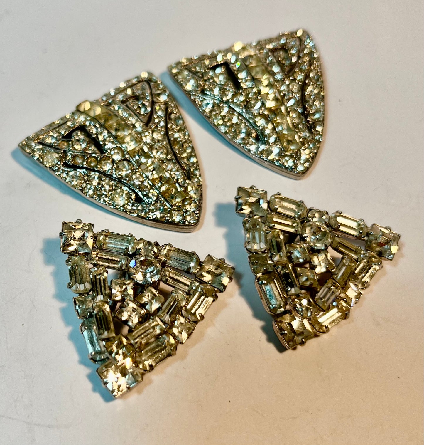 Vintage Rhinestone Shoe Clips