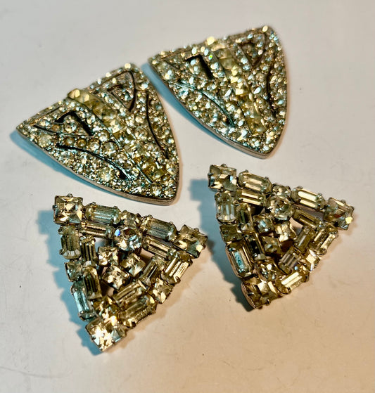 Vintage Rhinestone Shoe Clips