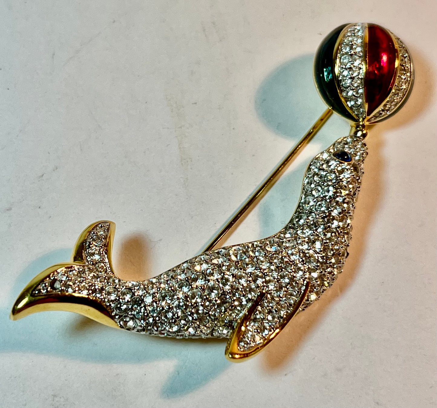 Swarovski Seal Brooch
