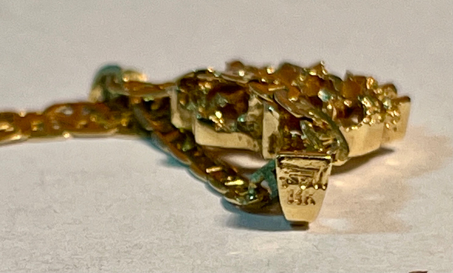 14K Gold Pendant & 10K Gold Chain