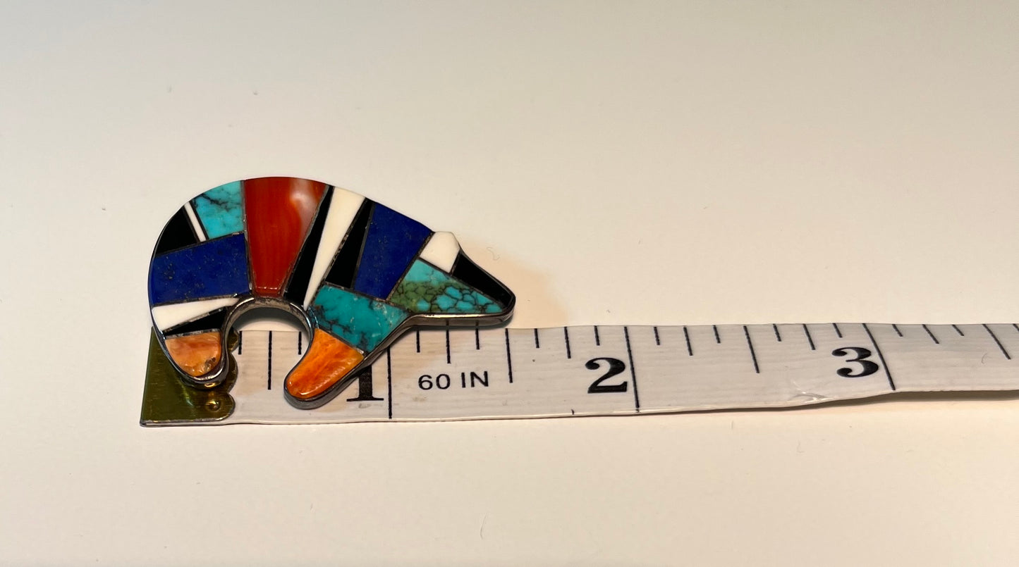 Calvin Begay Sterling Silver Brooch/Pendant