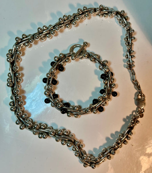 Sterling Silver Necklace & Bracelet