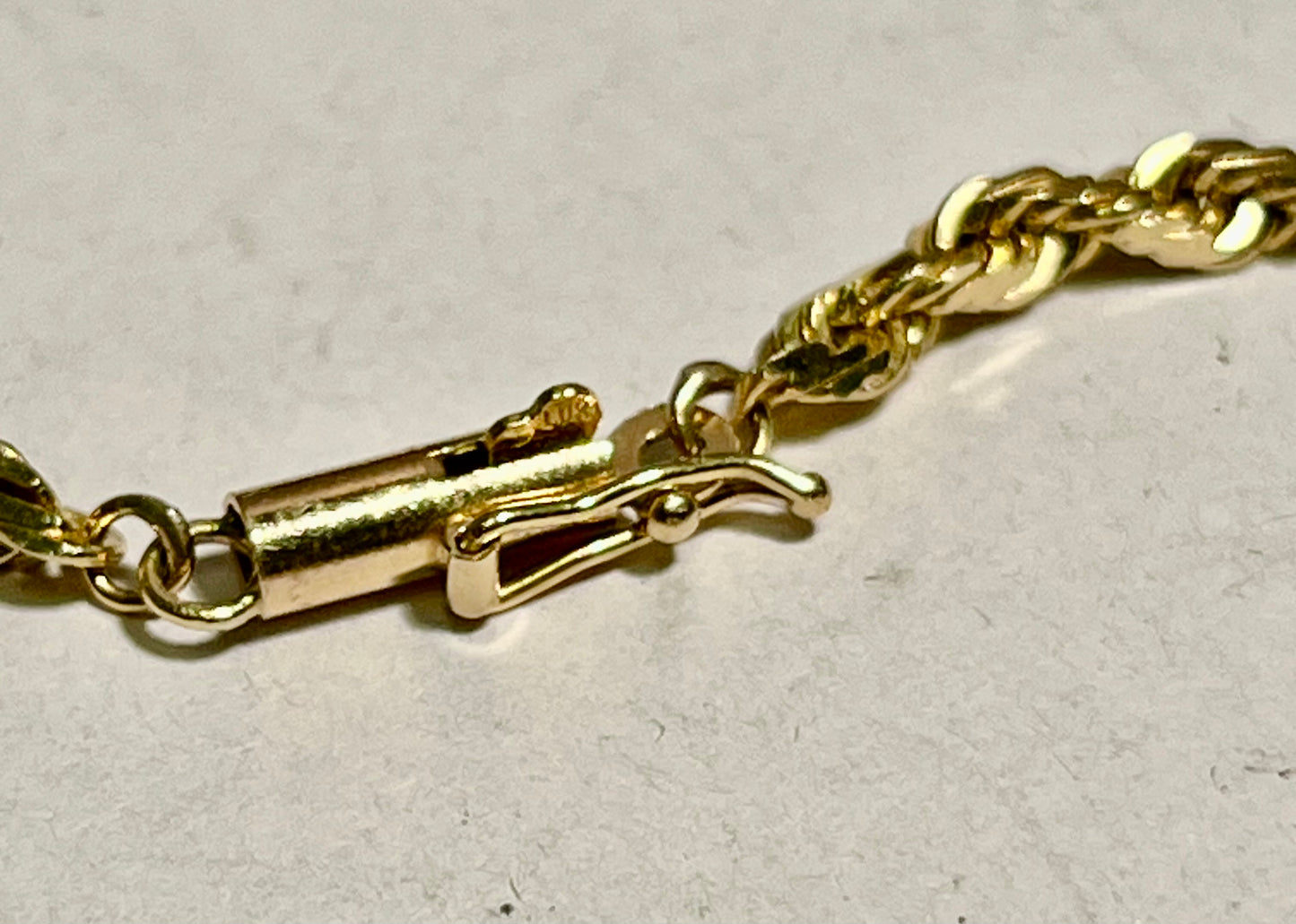 14K Gold Twisted Rope Chain Necklace
