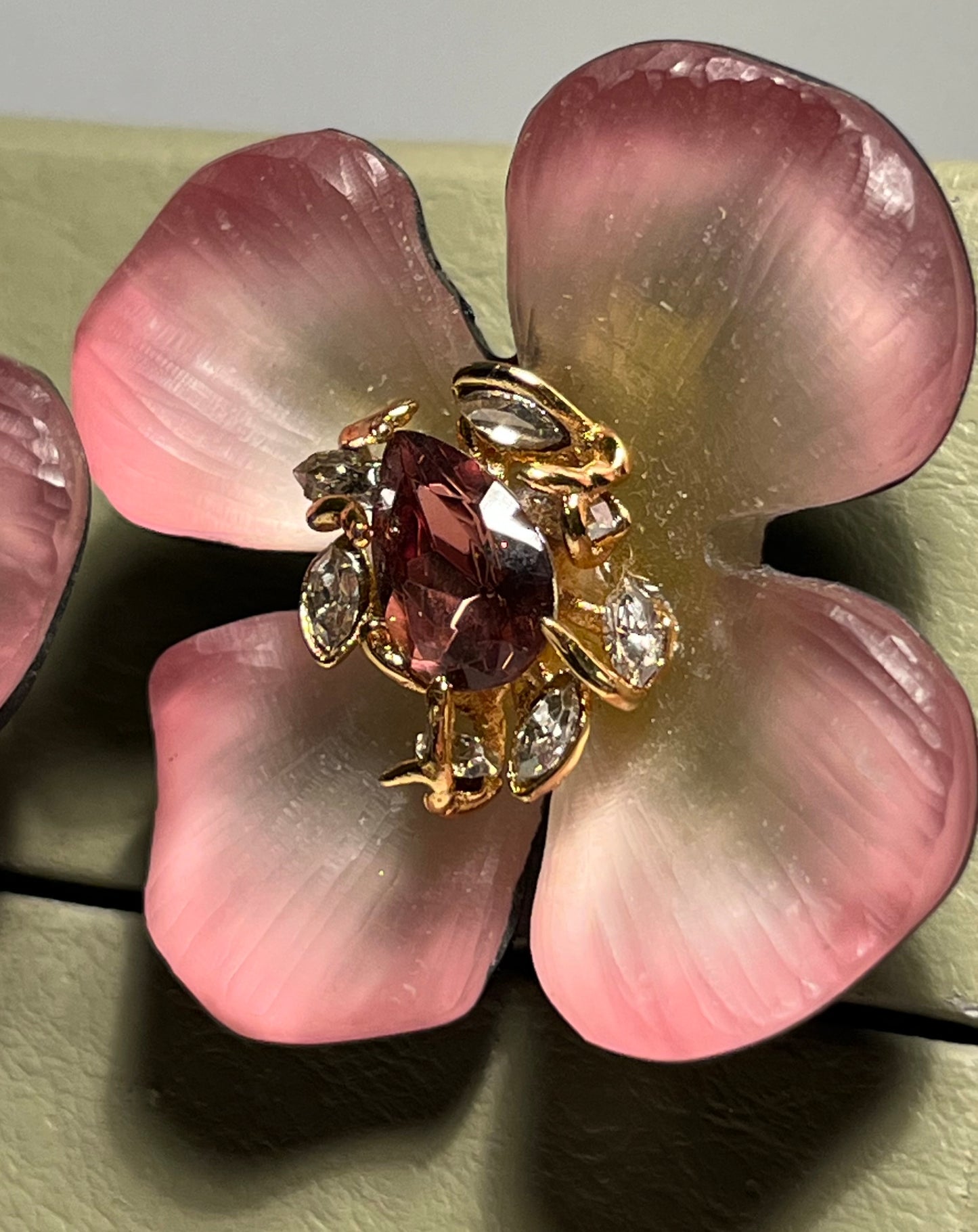 Alexis Bittar Lucite Dogwood Flower Earrings