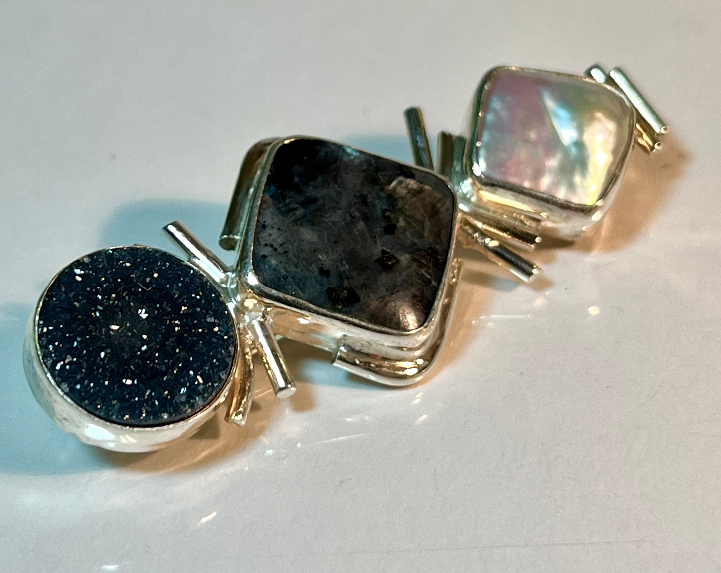 Signed Ruthie Cohen Sterling Silver Brooch/Pendant