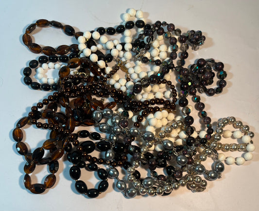 Vintage Beaded Necklaces+