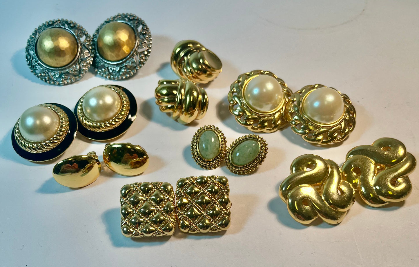 Vintage Clip Earrings KJL, AK, Carolee