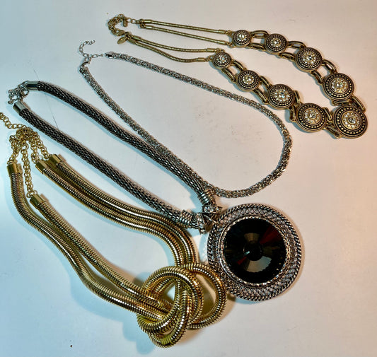 Four “Blingy” Necklaces