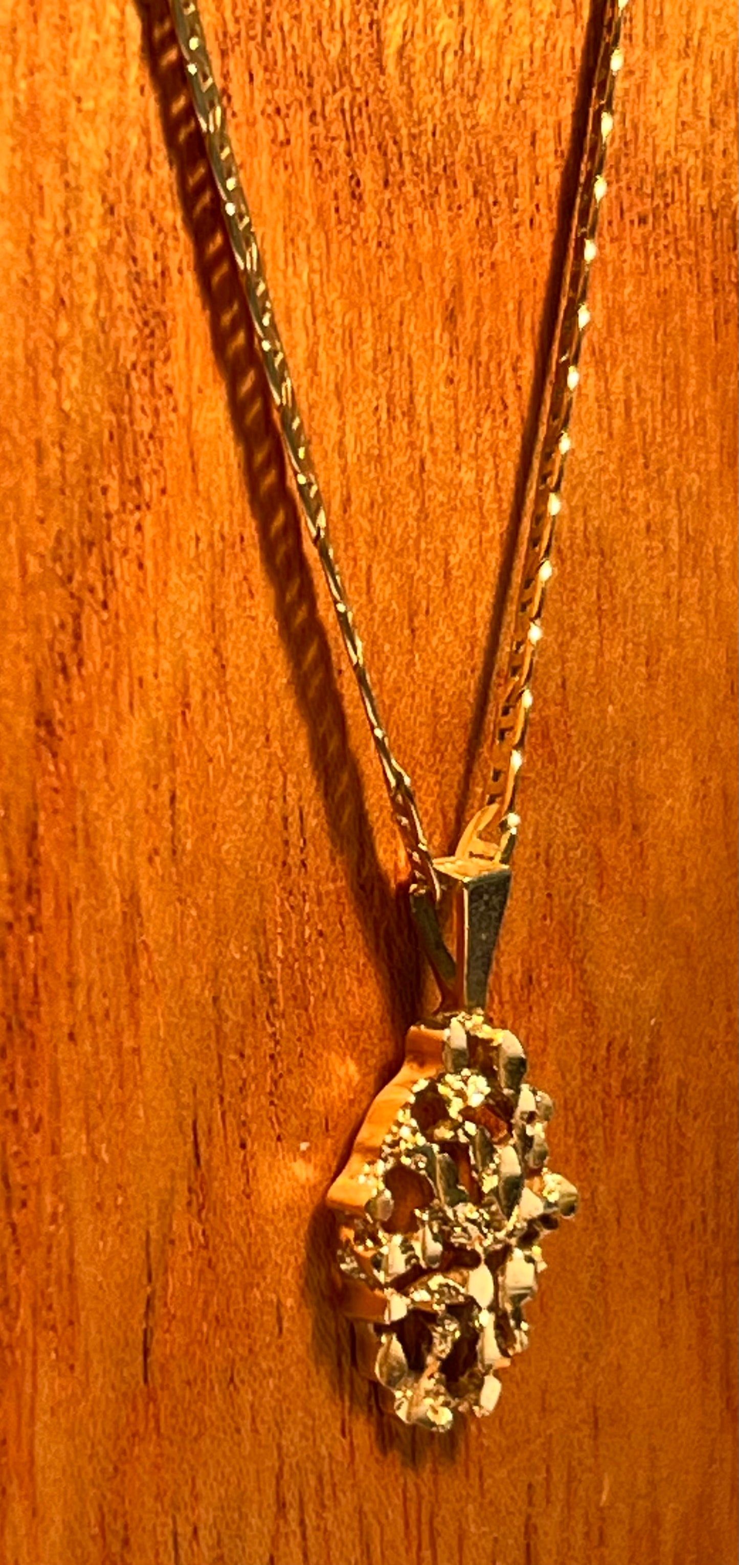 14K Gold Pendant & 10K Gold Chain