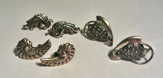 Vintage Sterling Silver Earrings (3)