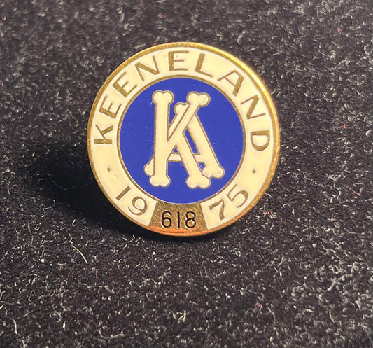 Vintage 1975 Keeneland Association Lapel Pin