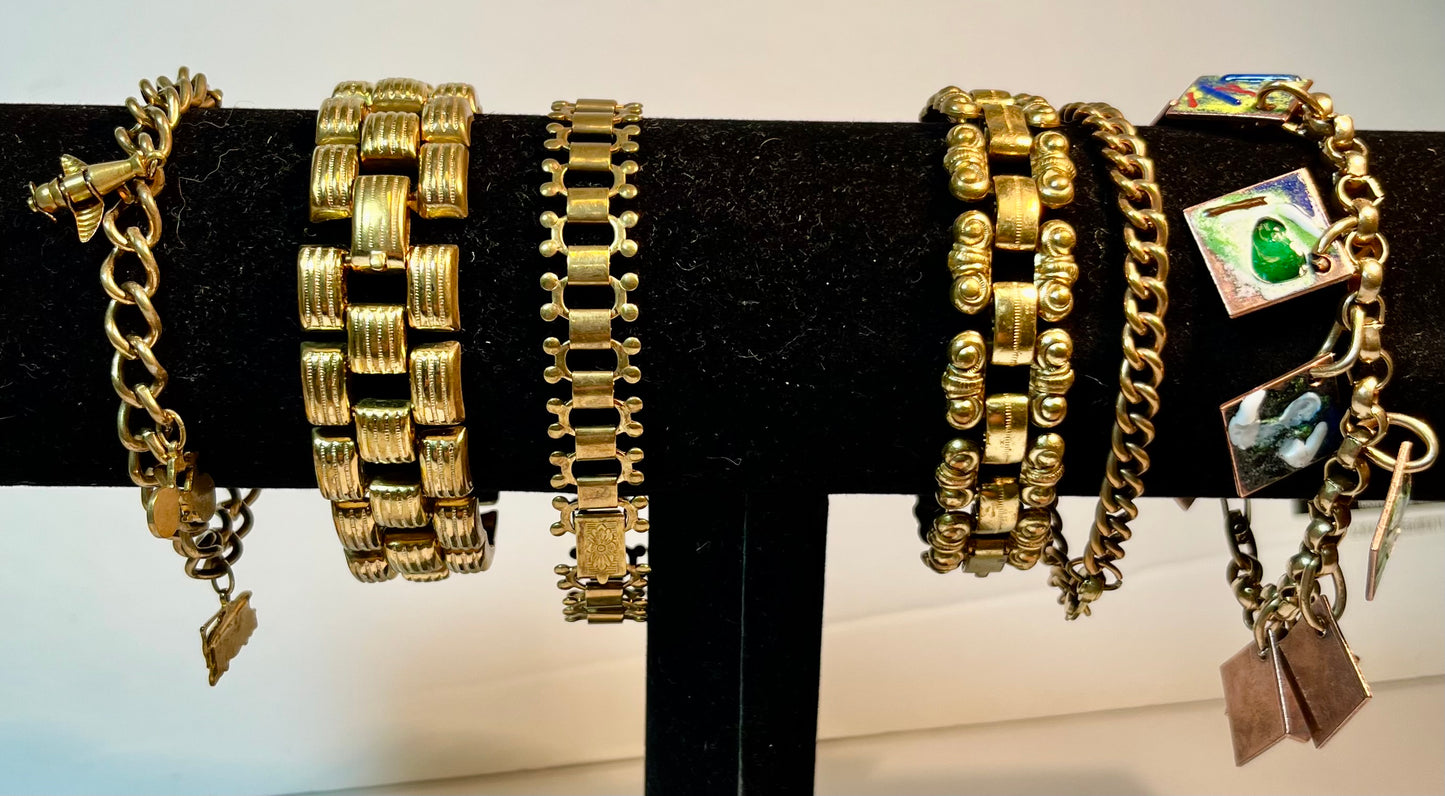 Six Vintage Bracelets