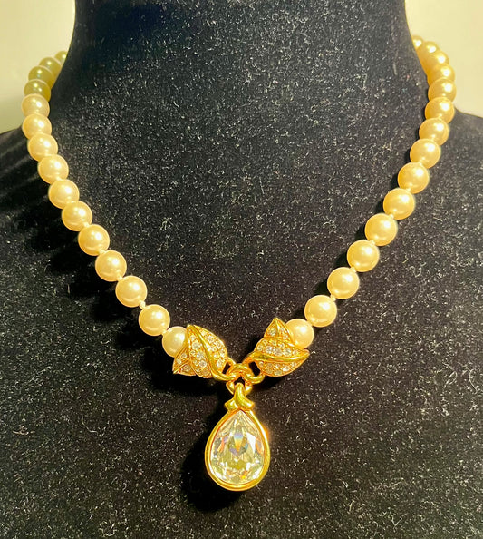 Swarovski Crystal & Pearl Necklace