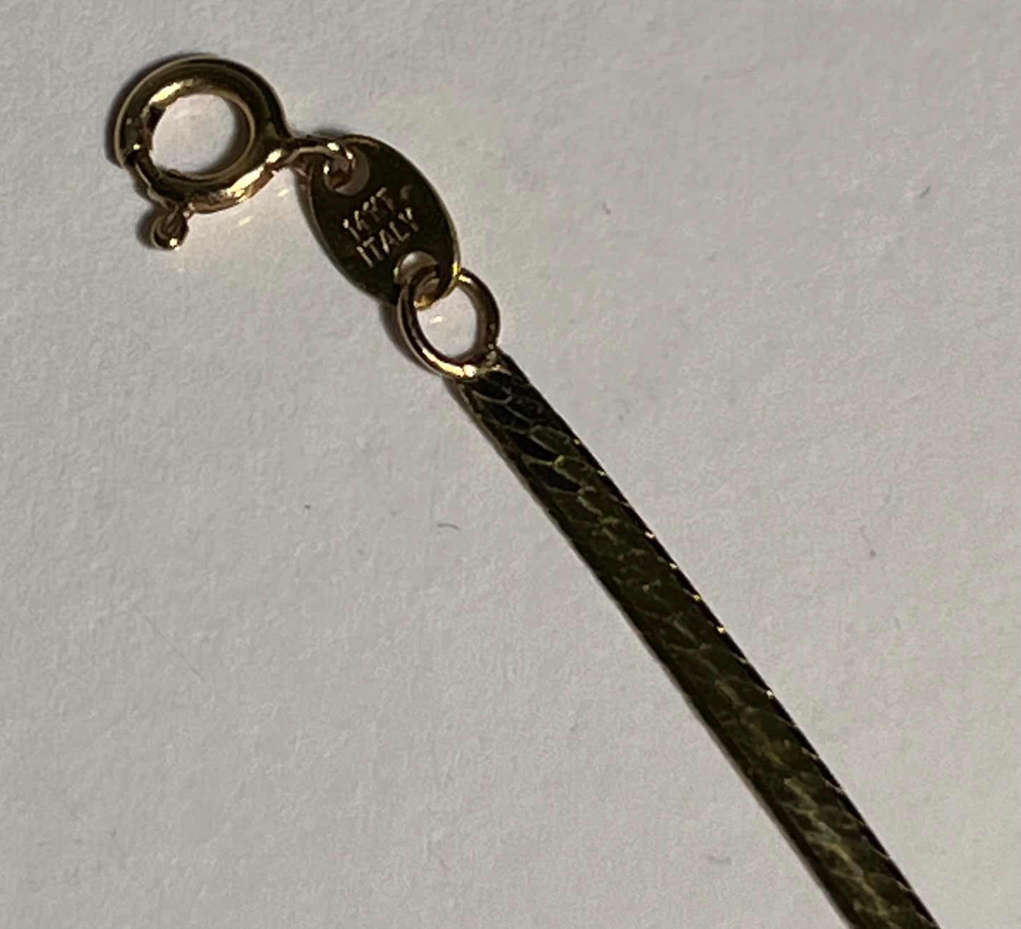 14K Gold Herringbone Bracelet