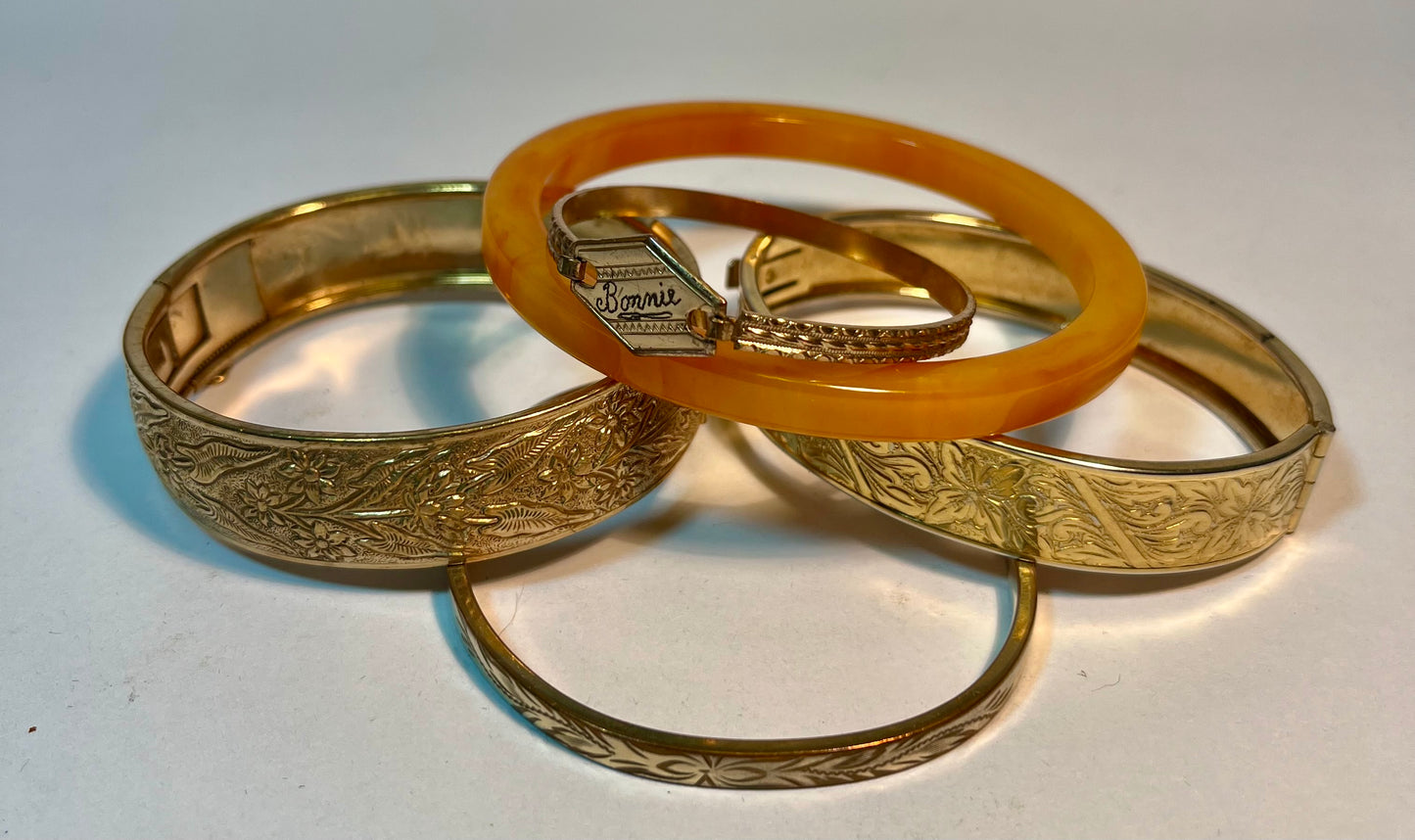 Five Vintage Bracelets