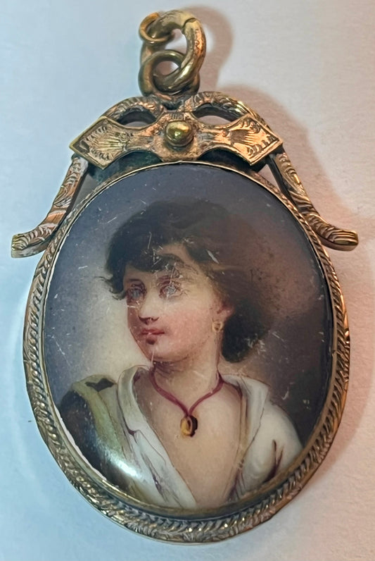 Antique Victorian Reversible Pendant
