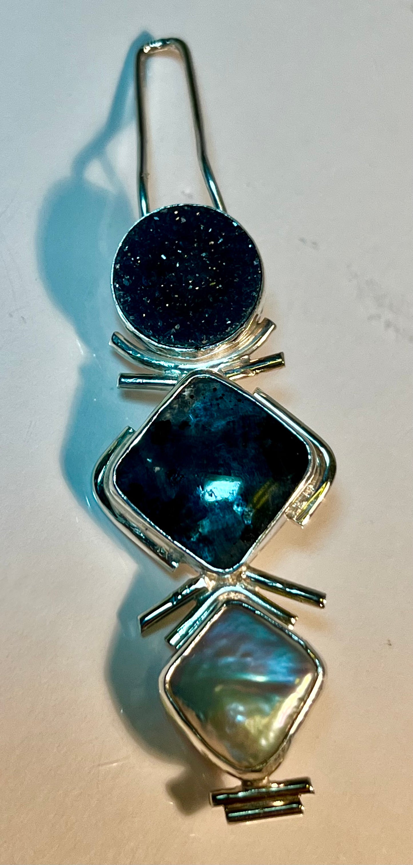 Signed Ruthie Cohen Sterling Silver Brooch/Pendant