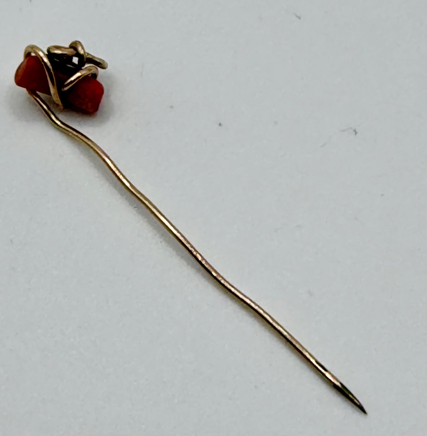 Antique Victorian Coral Pins & Pair of Earrings