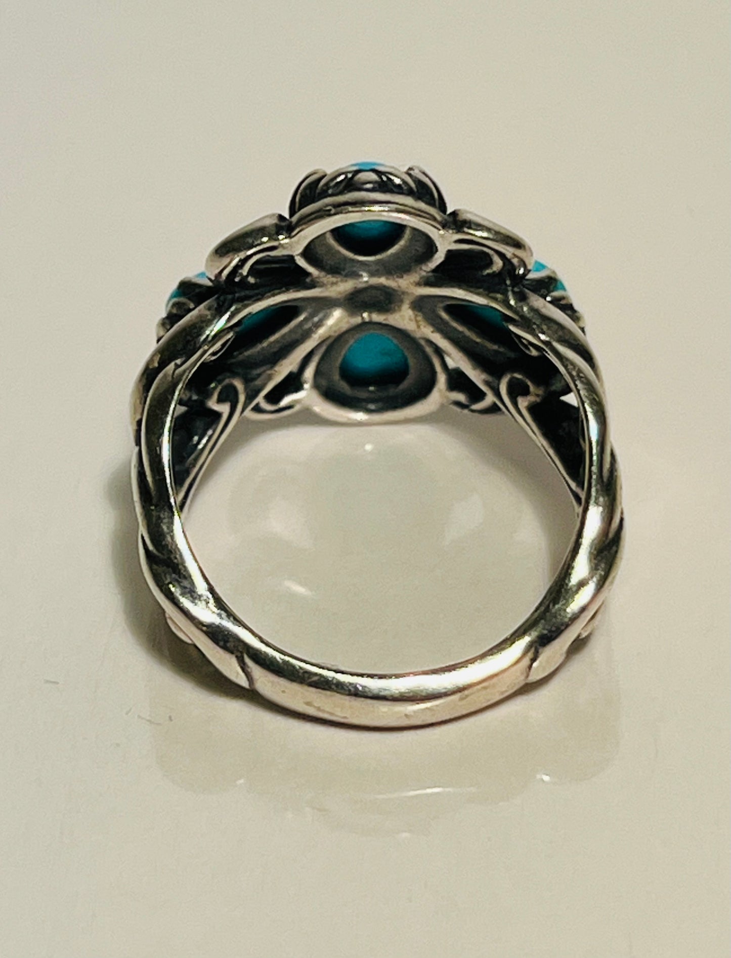 Carolyn Pollack Sterling Silver and Turquoise Ring Size 7