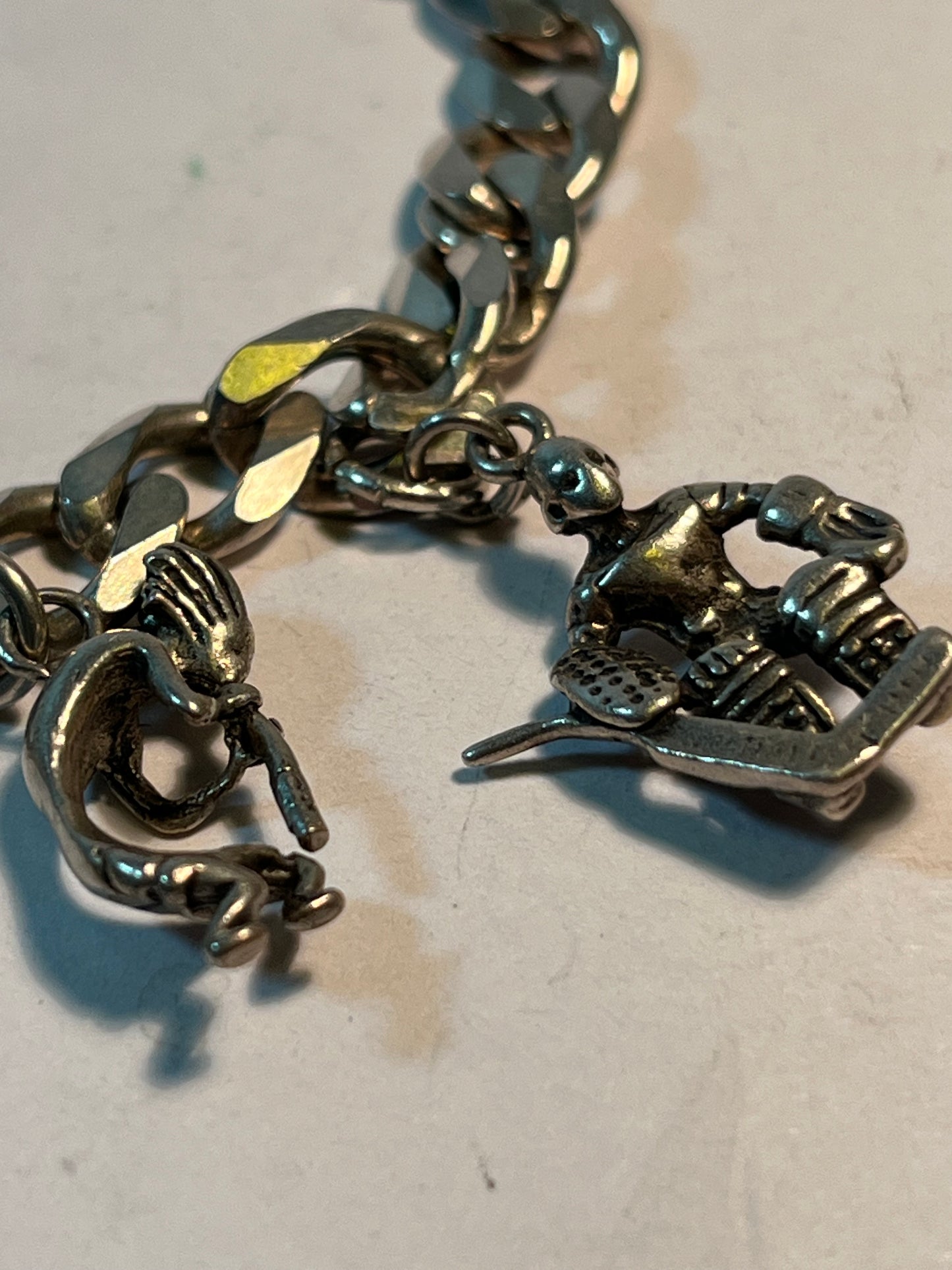 Vintage Sterling Silver Charm Bracelet w/Charms
