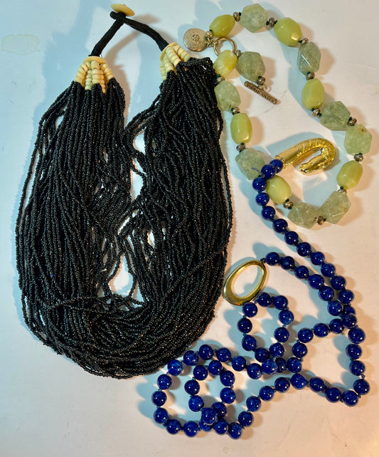 Three Beaded Necklaces
