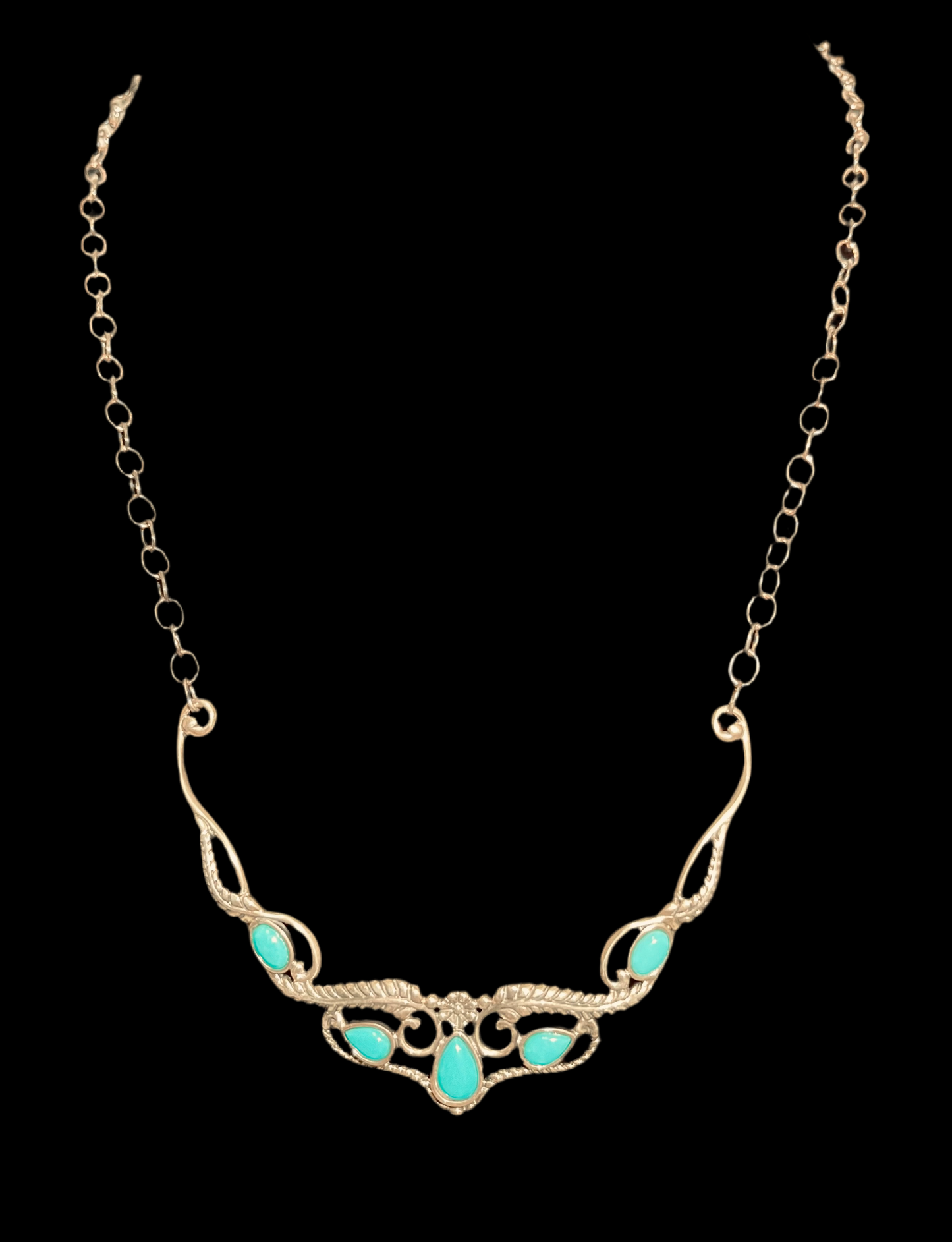 Carolyn Pollack American West Sterling Silver & Turquoise Necklace