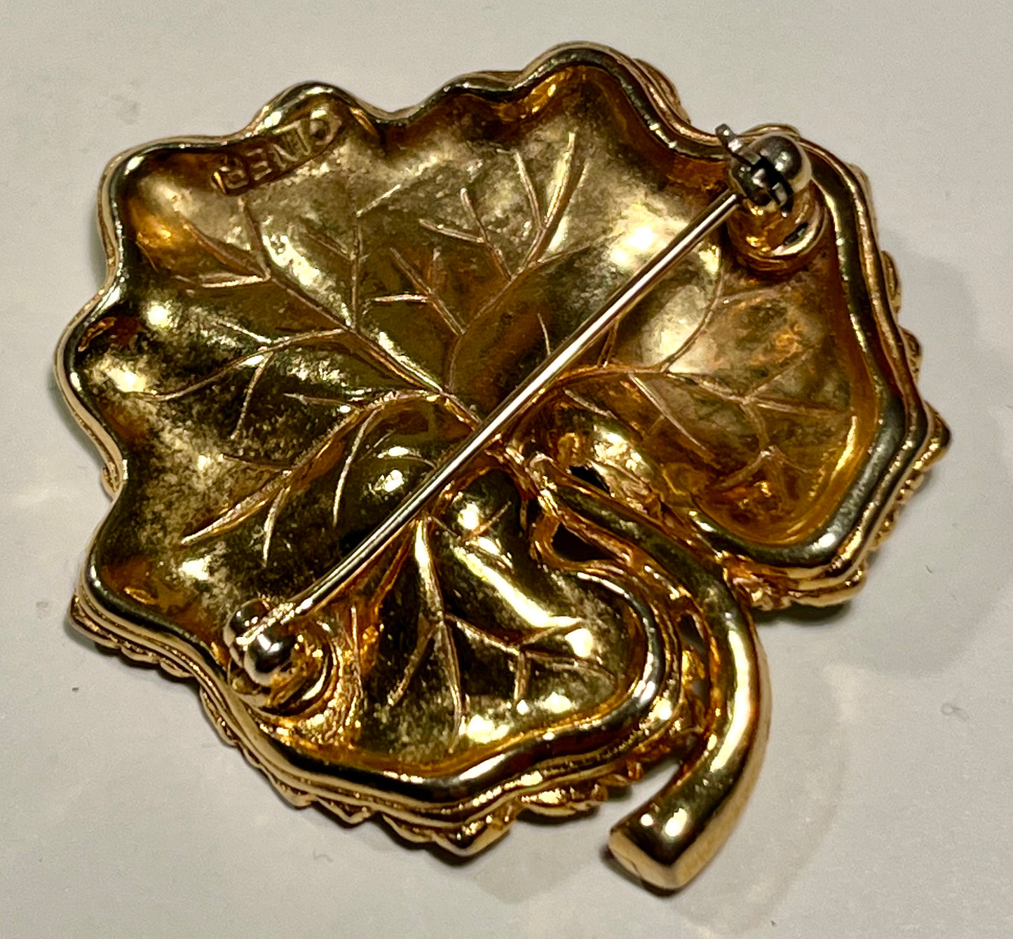 Vintage CINER Brooch with Turquoise
