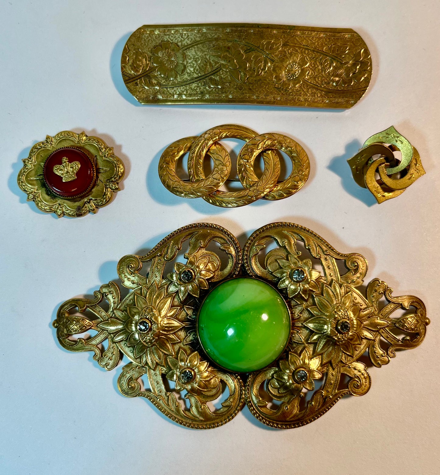 Five Vintage Pins/Brooches
