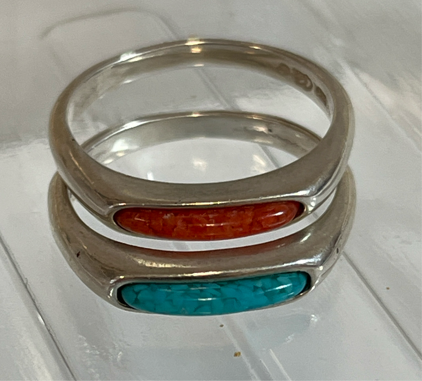 Four Sterling Silver Rings
